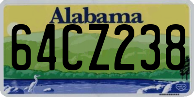AL license plate 64CZ238