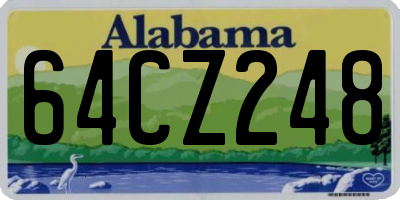 AL license plate 64CZ248