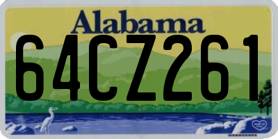 AL license plate 64CZ261