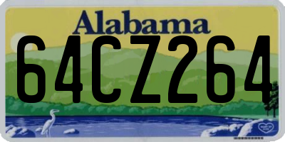 AL license plate 64CZ264