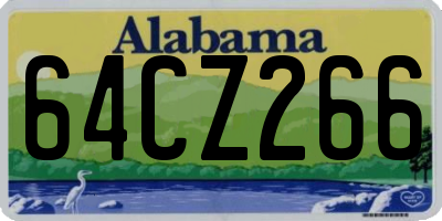 AL license plate 64CZ266