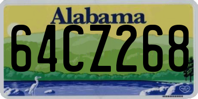 AL license plate 64CZ268
