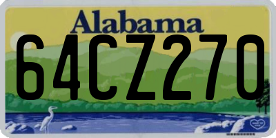 AL license plate 64CZ270