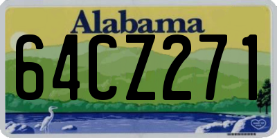 AL license plate 64CZ271