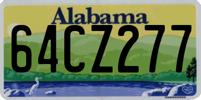 AL license plate 64CZ277