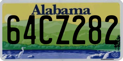 AL license plate 64CZ282