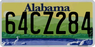 AL license plate 64CZ284