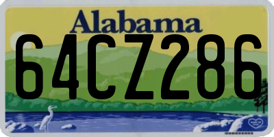 AL license plate 64CZ286