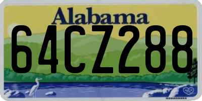 AL license plate 64CZ288