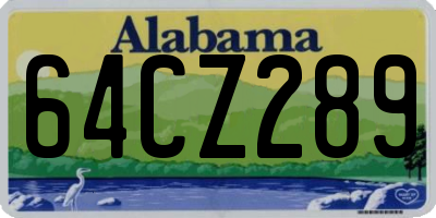 AL license plate 64CZ289
