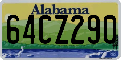 AL license plate 64CZ290