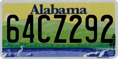 AL license plate 64CZ292