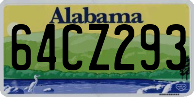 AL license plate 64CZ293