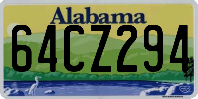AL license plate 64CZ294