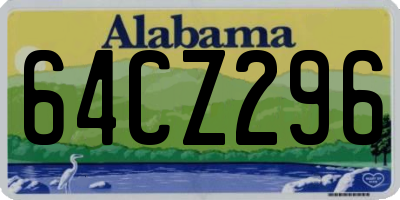 AL license plate 64CZ296