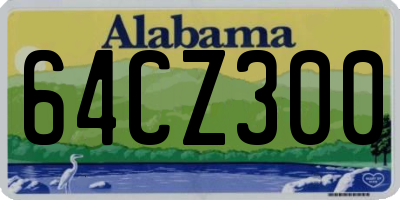 AL license plate 64CZ300