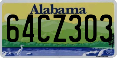 AL license plate 64CZ303