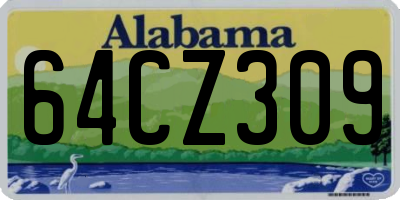 AL license plate 64CZ309