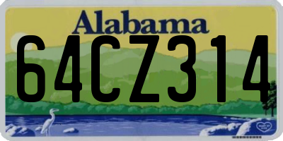 AL license plate 64CZ314