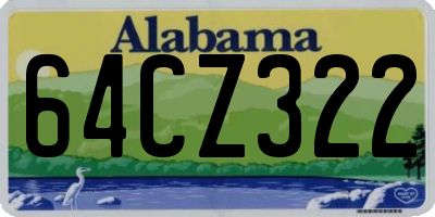 AL license plate 64CZ322