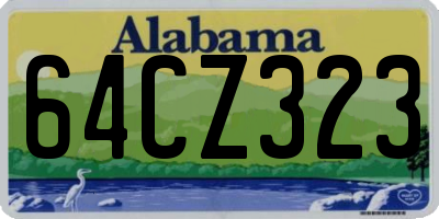 AL license plate 64CZ323