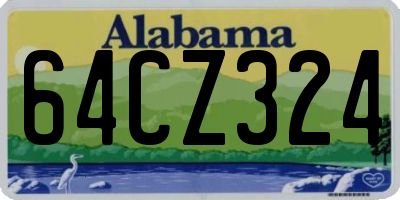 AL license plate 64CZ324