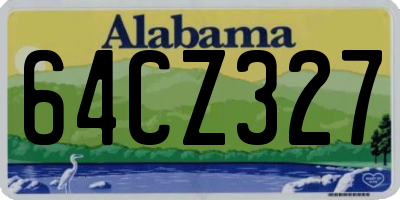 AL license plate 64CZ327