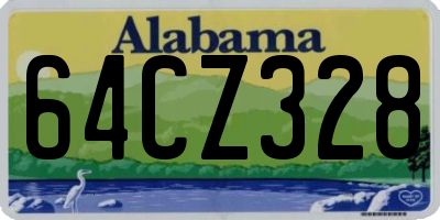 AL license plate 64CZ328