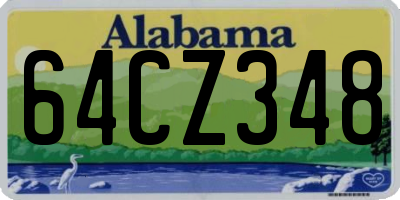 AL license plate 64CZ348
