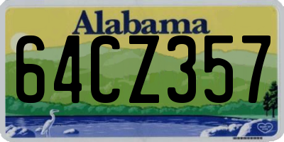 AL license plate 64CZ357