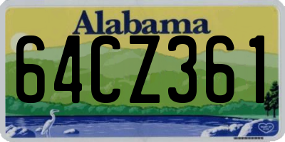 AL license plate 64CZ361