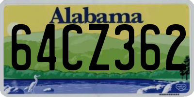 AL license plate 64CZ362