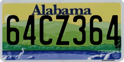 AL license plate 64CZ364