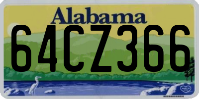 AL license plate 64CZ366
