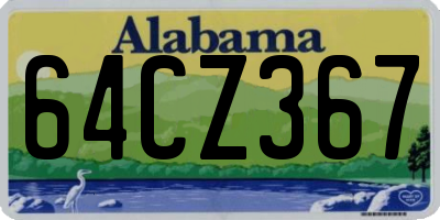 AL license plate 64CZ367