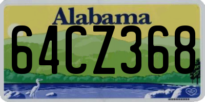 AL license plate 64CZ368