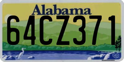 AL license plate 64CZ371