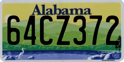 AL license plate 64CZ372
