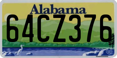 AL license plate 64CZ376