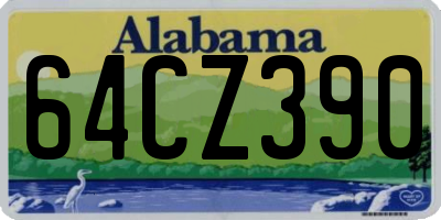 AL license plate 64CZ390