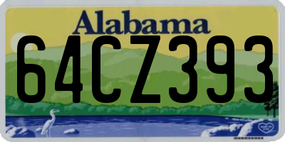 AL license plate 64CZ393