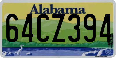 AL license plate 64CZ394
