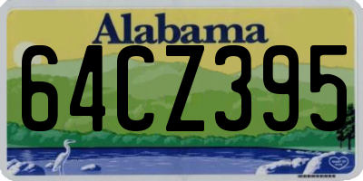 AL license plate 64CZ395