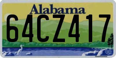 AL license plate 64CZ417