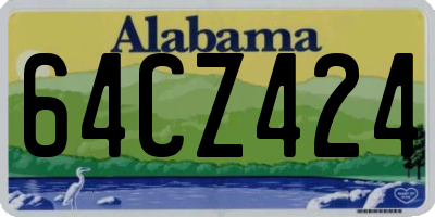 AL license plate 64CZ424