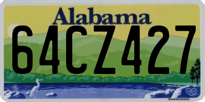 AL license plate 64CZ427