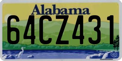 AL license plate 64CZ431