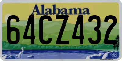 AL license plate 64CZ432