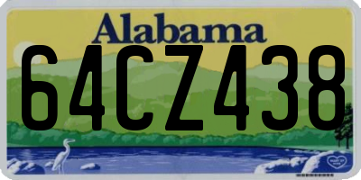 AL license plate 64CZ438