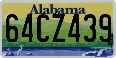 AL license plate 64CZ439